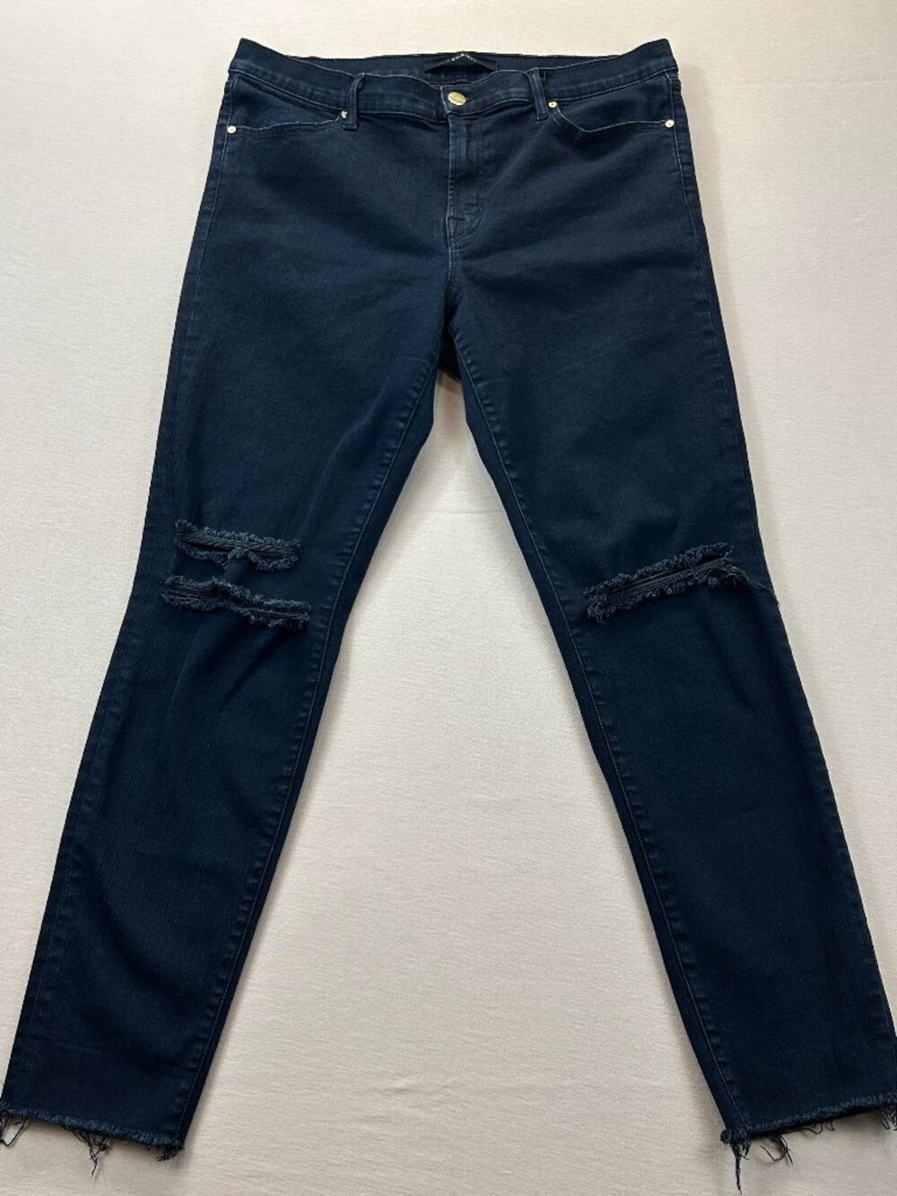J Brand Jeans Womens Size 32 Blue Mercy Denim Mid Rise Cropped Skinny Stretch